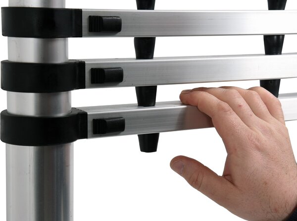 VOREL Žebřík teleskopický 13 stupňů 3,8 m, nosnost 150kg