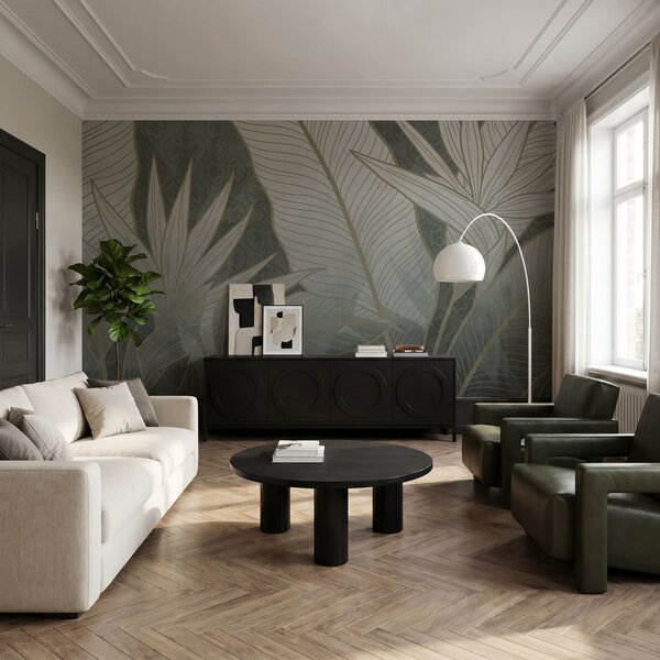 Fototapeta Elegantní botanický motiv v jemných odstínech, Přírodní fototapety, Populární fototapety - Tapeko.co.cz
