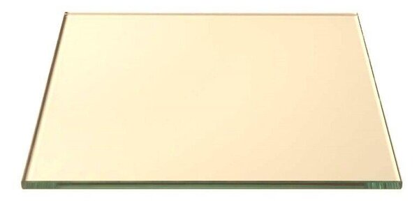 Žáruvzdorné sklo do krbu a trouby 280x260 mm | Sklo do krbové vložky, tloušťka 4 mm, odolné do 800 °C | 28x26 cm
