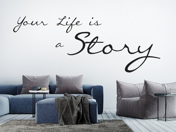 Your life is a story 100 x 38 cm