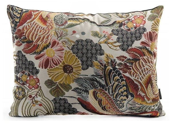 Dekorativní polštář s květinovým vzorem s příměsí bavlny House Nordic Alvito, 60 x 45 cm