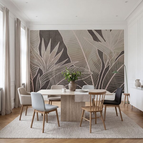 Fototapeta Jemné odstíny v botanické eleganci, Přírodní fototapety, Populární fototapety - Tapeko.co.cz