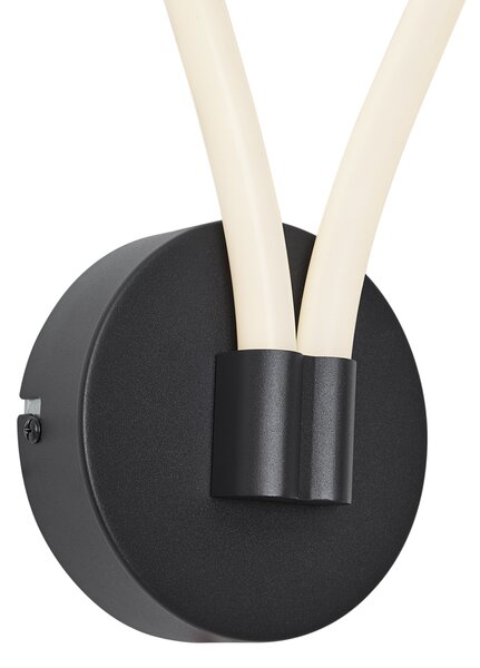 Moderní nástěnné svítidlo černé vč. LED 3-stupňové stmívatelné - Keri