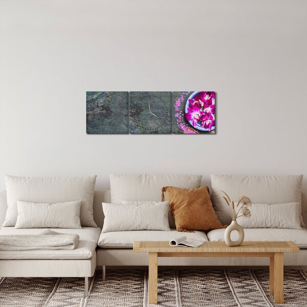 Obraz - Wellness (s hodinami) (90x30 cm)