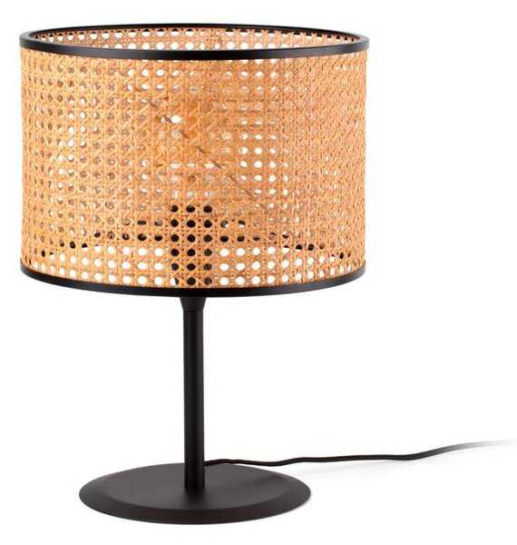 FARO MAMBO černá/ratan stolní lampa