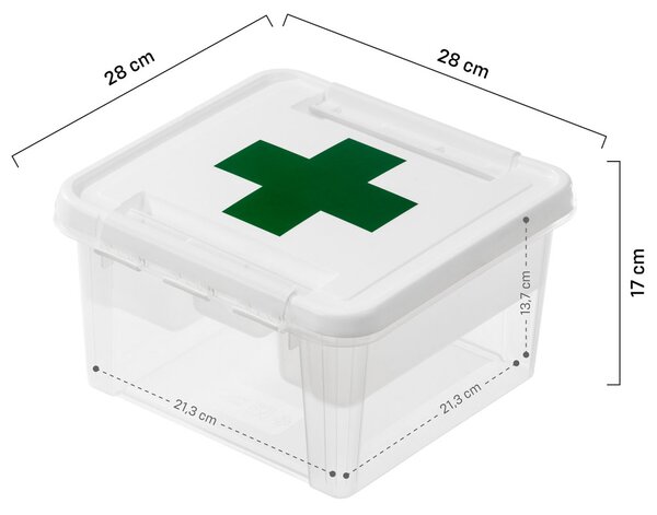 SmartStore Úložný box na léky 7l bílý