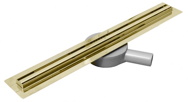 Sprchový žlab Mexen FLAT 360 SLIM - zlatý, 1541060