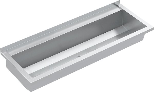 KWC AR Mycí žlab, PLANOX, nerezová ocel, W.-Mont., 1200x210x442 mm, s ramenní lavicí