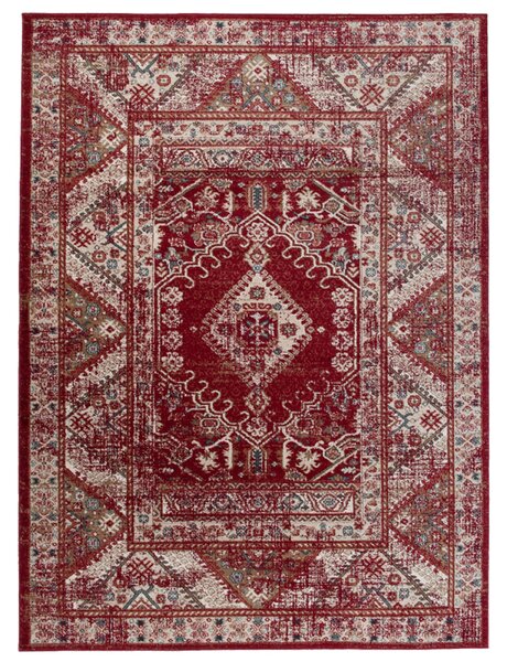 Makro Abra Kusový koberec klasický DUBAI L429A červený Rozměr: 180x260 cm