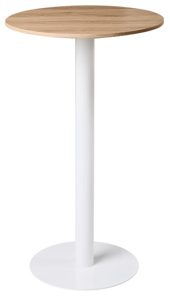 Barový stůl MORELLA Světle hnědá/Bílá 60 cm 60 cm