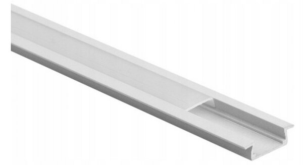 ECOLIGHT Zapuštěný profil bílý + mléčné stínidlo 2m