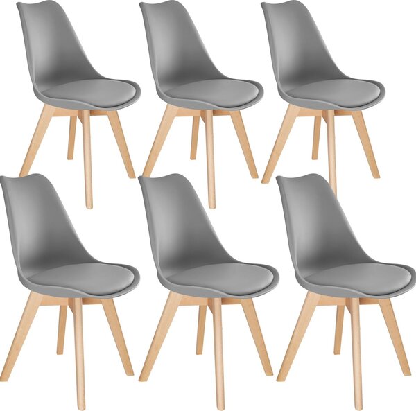 Tectake® Set jídelní židle Frederikke Scandi-Design 49 x 53 x 82 cm