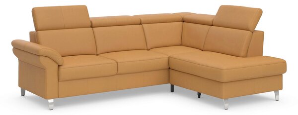 ROHOVÁ SEDAČKA, kůže, curry žlutá Sit & More - Sedací soupravy, Online Only