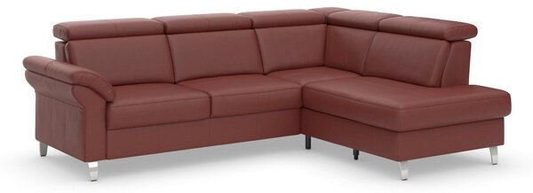ROHOVÁ SEDAČKA, kůže, červenohnědá Sit & More - Sedací soupravy, Online Only