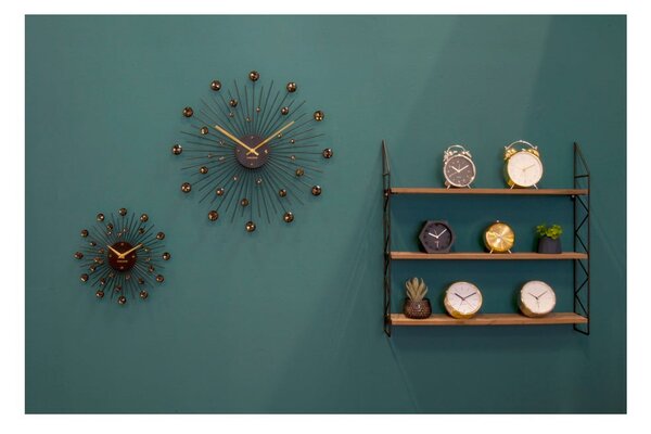 Hodiny v černé barvě Karlsson Sunburst, ø 50 cm