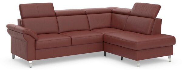 ROHOVÁ SEDAČKA, kůže, červenohnědá Sit & More - Sedací soupravy, Online Only