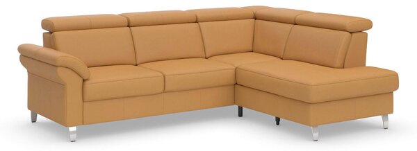 ROHOVÁ SEDAČKA, kůže, curry žlutá Sit & More - Sedací soupravy, Online Only