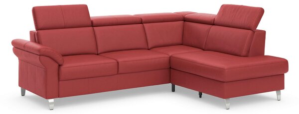 ROHOVÁ SEDAČKA, kůže, červená Sit & More - Sedací soupravy, Online Only