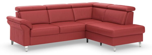 ROHOVÁ SEDAČKA, kůže, červená Sit & More - Sedací soupravy, Online Only