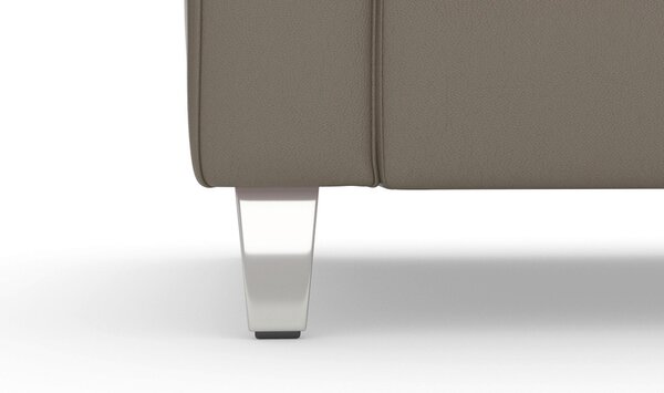ROHOVÁ SEDAČKA, kůže, šedá Sit & More - Sedací soupravy, Online Only