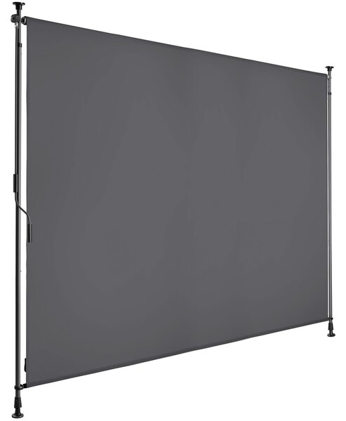 Tectake Markýza Taija s ruční klikou - 200 x 310 cm,tmavě šedá