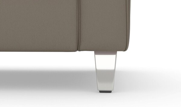 ROHOVÁ SEDAČKA, textil, kůže, šedá Sit & More - Sedací soupravy, Online Only