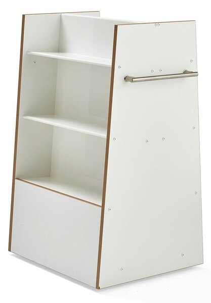 AJ Produkty Vozík na knihy STORY, oboustranný, 1215x876x652 mm, bílá