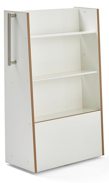 AJ Produkty Vozík na knihy STORY, jednostranný, 1215x876x374 mm, bílá