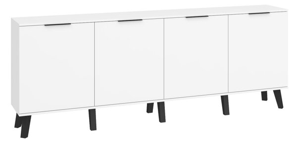 Skříňka Shela SVN-03 (bílá + bílý lesk)