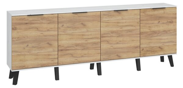 Komoda Shela SVN-03 (craft bílý + craft zlatý). Vlastní profesionální přeprava až k Vám domů 780625