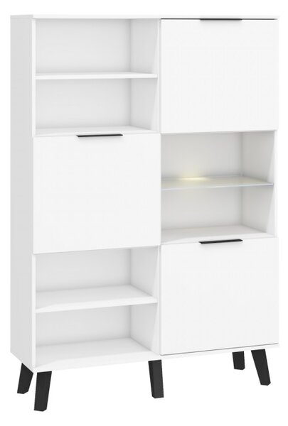 Regál Shela SVN-09 (bílá + bílý lesk)