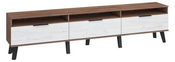 TV stolek/skříňka Shela SVN-12 (craft tobaco + craft bielý). Vlastní profesionální přeprava až k Vám domů 780671