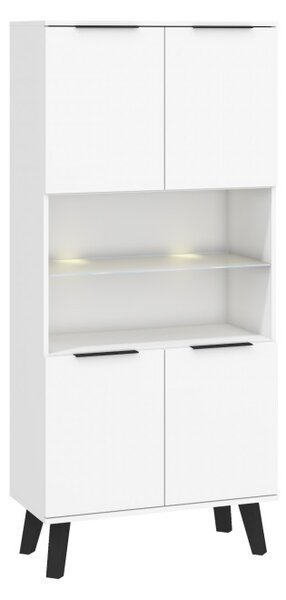 Regál Shela SVN-10 (bílá + bílý lesk)