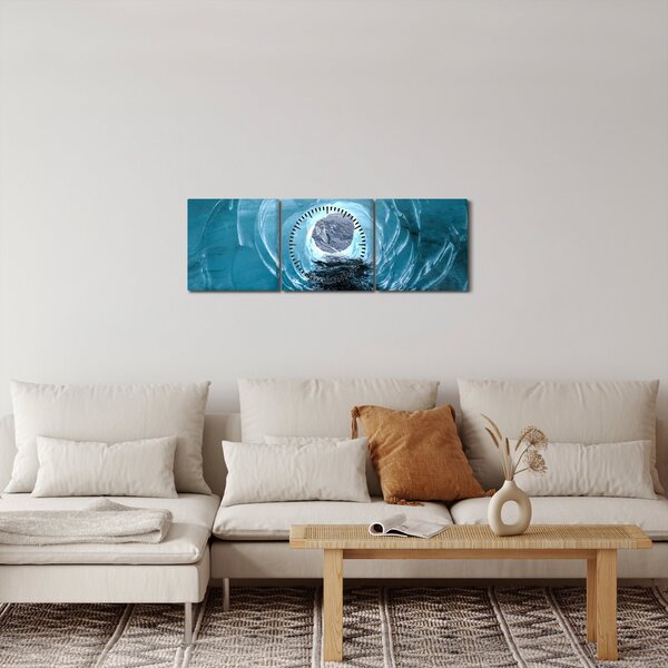 Obraz - Ledovec (s hodinami) (90x30 cm)