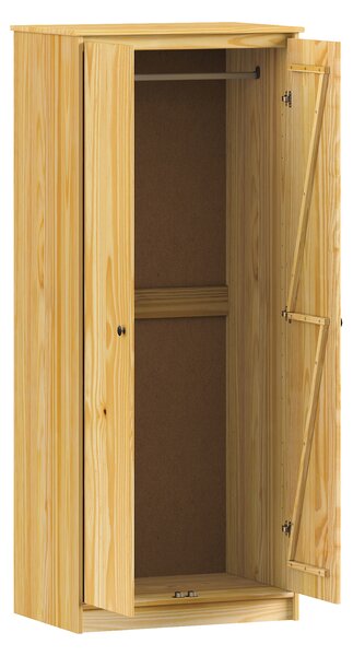 Skříň 2dveřová 8875K lak, kovové úchytky