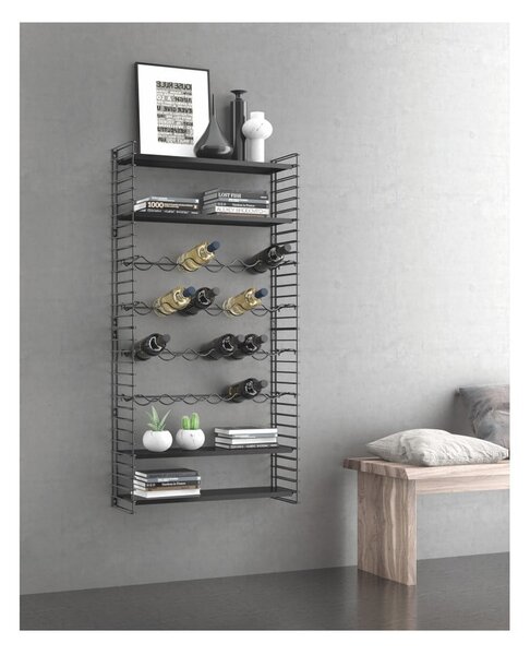 Nástěnný regál se stojanem na lahve Metaltex
