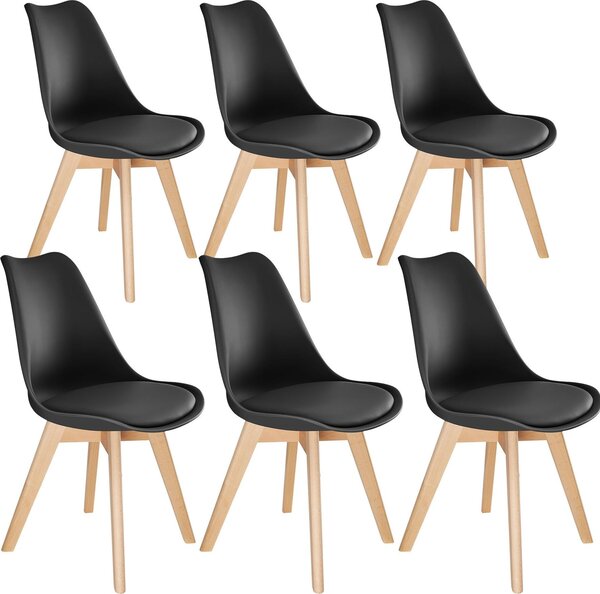 Tectake® Set jídelní židle Frederikke Scandi-Design 49 x 53 x 82 cm