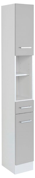 VYSOKÁ SKŘÍŇ, světle šedá, bílá, 25/190/35 cm Held - Online Only koupelnové skříňky, Online Only