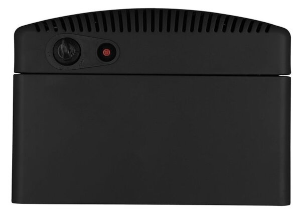 Mobilní plynový ohřívač s keramickými deskami, černý