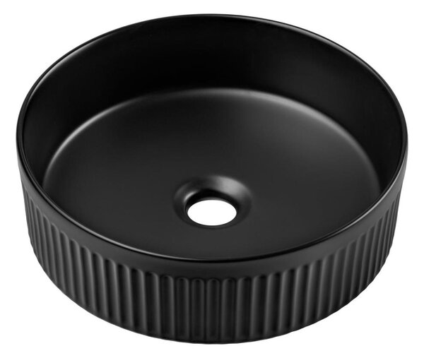 COMAD BEYOND 2 BLACK ( E-6565 ) - Umyvadlo na desku BEYOND pr. 36 cm matná černá