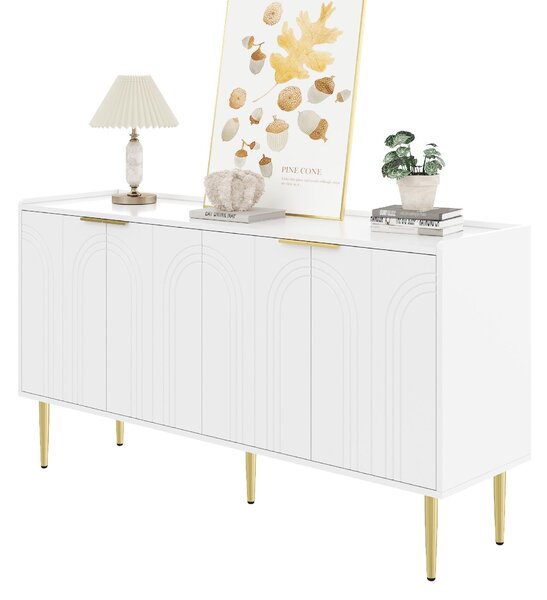 Fortuna Lai Moderní a jednoduchý příborník Moderní příborník Skříň Příborník Úložný prostor Bufet Obývací pokoj Sada, 140L x 38B x 75H (cm)