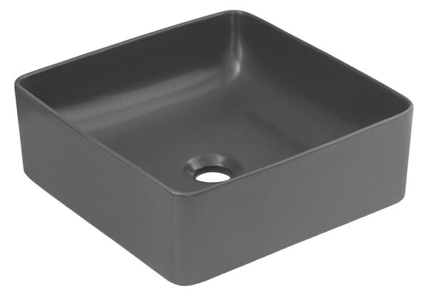 COMAD UM-6276 SLIM 40 GREY DP - Umyvadlo na desku SLIM 37x37 cm matná šedá