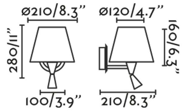 FARO SUMBA černá/ratan nástěnná lampa se čtecí lampičkou