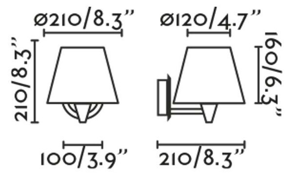 FARO SUMBA černá/ratan nástěnná lampa