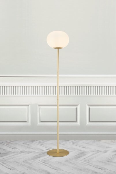 Nordlux - Stojací lampa ALTON 1xE27/25W/230V zlatá