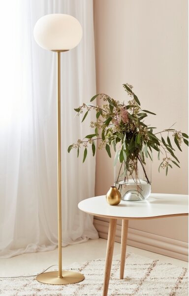 Nordlux - Stojací lampa ALTON 1xE27/25W/230V zlatá