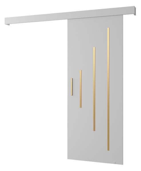 Posuvné dveře se zlatým úchytem SALOME 11 - 80 cm, bílé