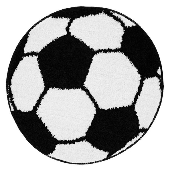 Dětský koberec ve tvaru fotbalového míče Catherine Lansfield It's a Goal, ⌀ 66 cm