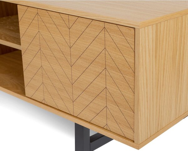 TV stolek v dubovém dekoru Woodman Camden Herringbone