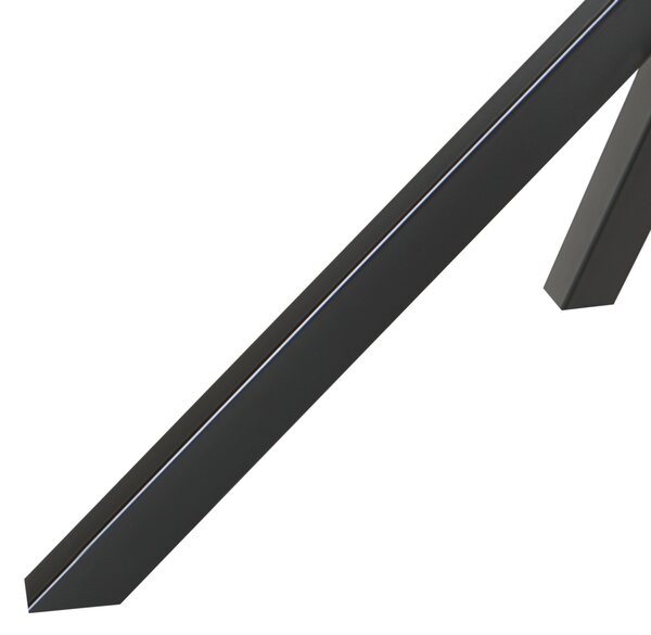 Jídelní stůl MESTON Černá 120 cm 120 cm Bezpečnostní sklo